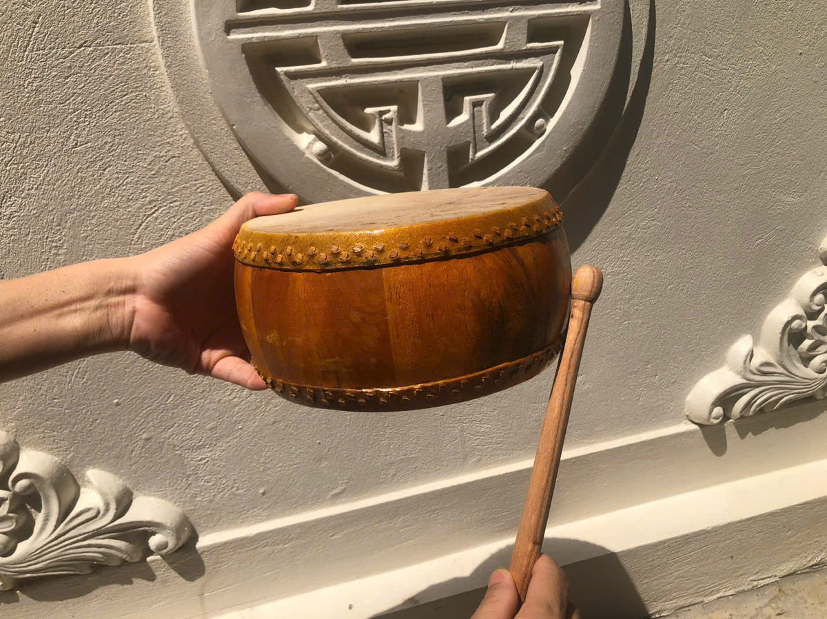 Jackfruit Wood Buffalo Hide Drum — The Powerful Voice of Vietnam
