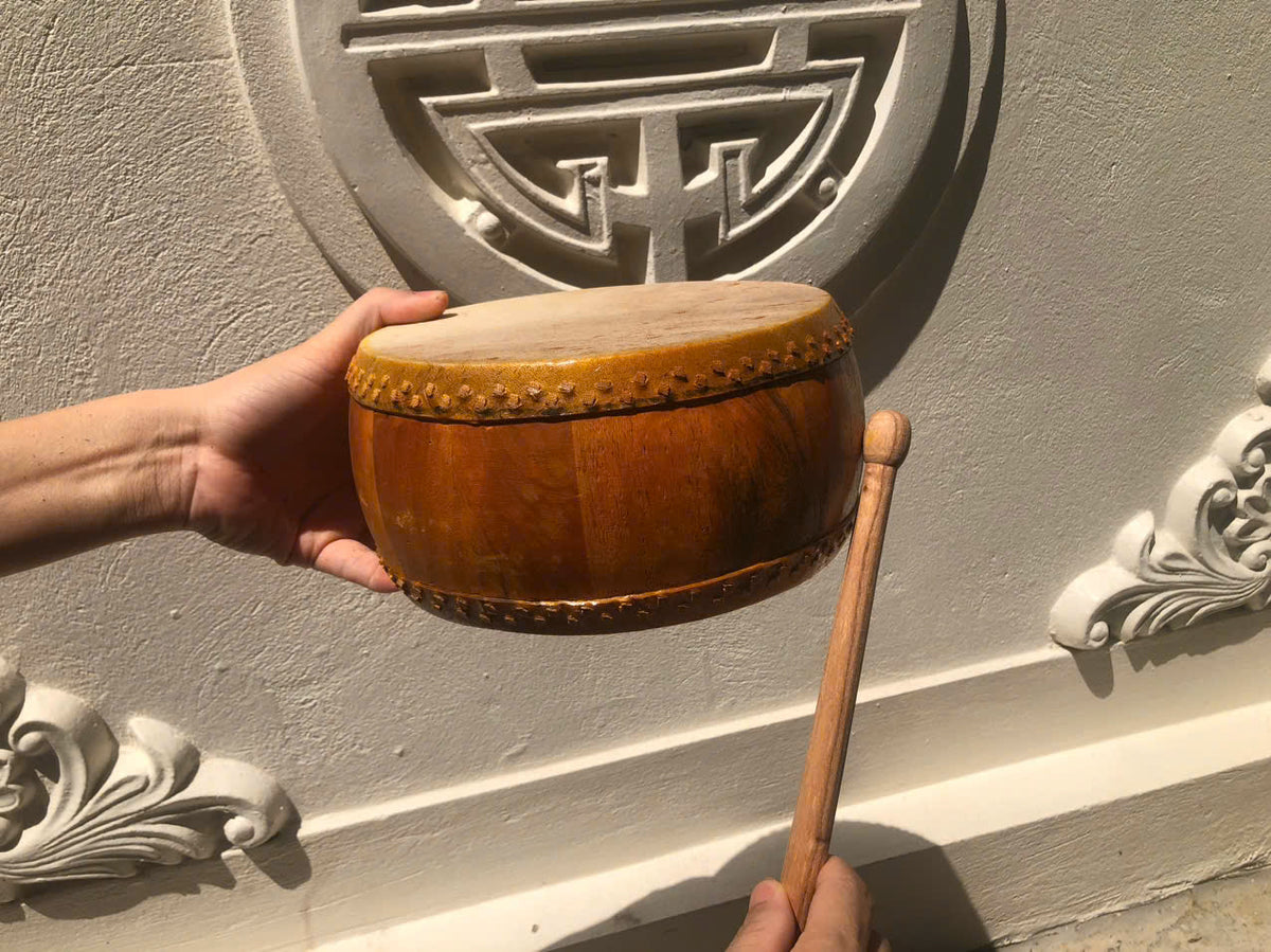 Jackfruit Wood Buffalo Hide Drum — The Powerful Voice of Vietnam