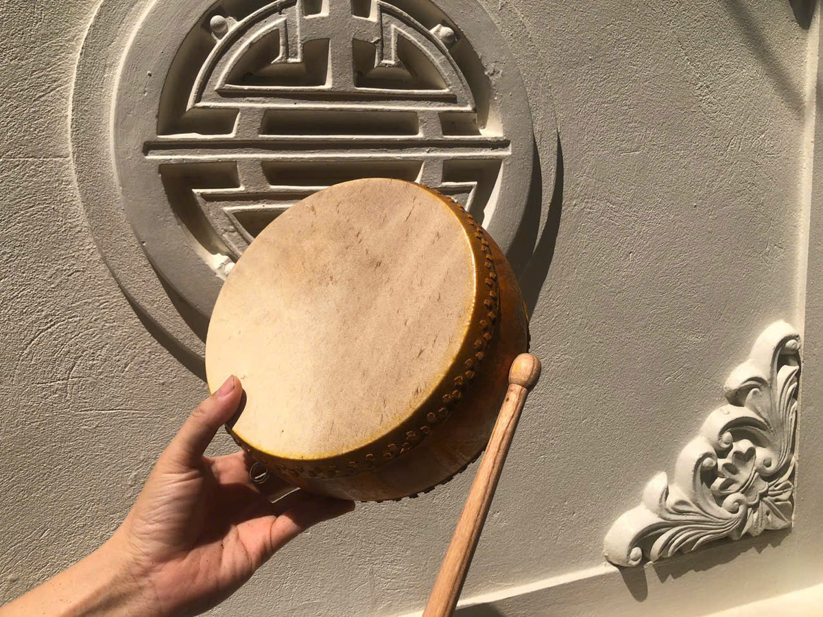 Jackfruit Wood Buffalo Hide Drum — The Powerful Voice of Vietnam