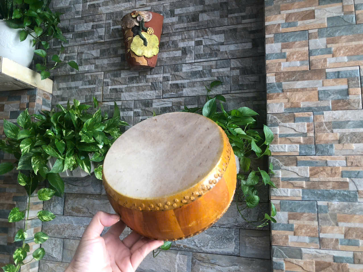 Jackfruit Wood Buffalo Hide Drum — The Powerful Voice of Vietnam