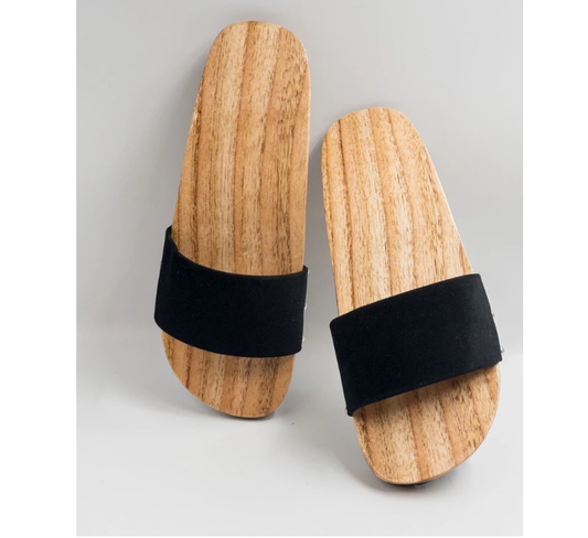 Traditional Vietnamese Wooden Clogs or Sole sisters (Guoc Moc) Sandal For Ao Dai