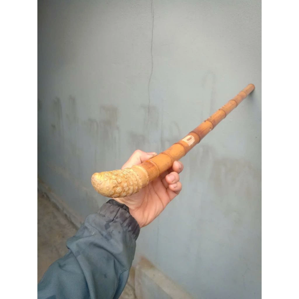 Vietnamese Double Sao Meo Flute – Smoked Bamboo Root | Traditional Vietnamese Highland Instrument