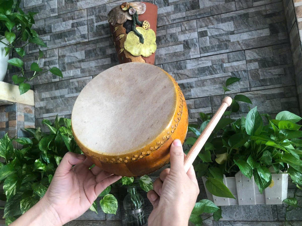 Jackfruit Wood Buffalo Hide Drum — The Powerful Voice of Vietnam