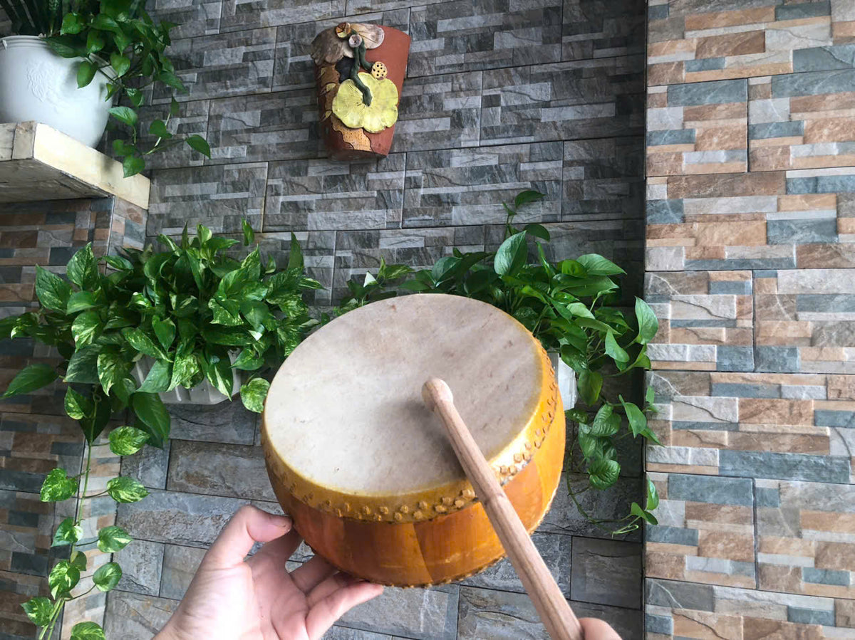 Jackfruit Wood Buffalo Hide Drum — The Powerful Voice of Vietnam