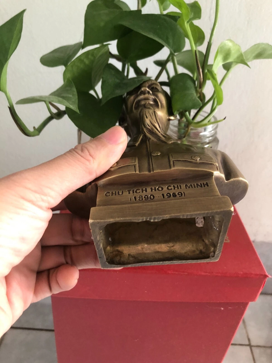 Statues of President Ho Chi Minh by Bronze Revering a Vietnam National Hero