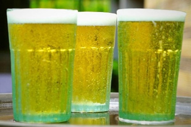 Set 02 pcs Of Glass Beer Mug, Hanoi Draft Beer Mug, Cultural Trait of Hanoian