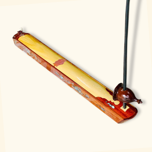 Folding Vietnamese Dan Bau monochord - Traditional musical instrument of Vietnam