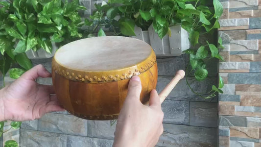 Jackfruit Wood Buffalo Hide Drum — The Powerful Voice of Vietnam